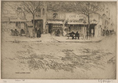 Cafe du Rond Point av Lester George Hornby