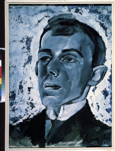 ""Portrait du poete Ossip Mandelstam (1891-1938)"" Peinture de Lev Alexandrovich Bruni (1894-1948) Collection privee av Lev Aleksandrovitc Bruni
