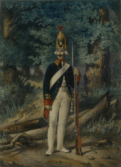 Grenader fra Preobrazhensky-regimentet i 1800, 1840-årene av Lev Alexandrovich Belousov