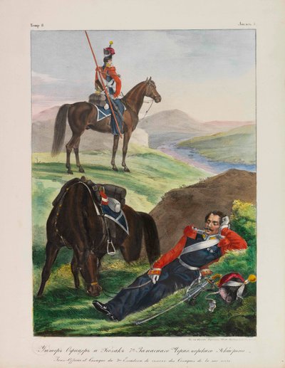 Offiser for Black Sea Cossack Squadron Uniforms of the Russian Imperial Army, 1837-1839. av Lev Alexandrovich Belousov