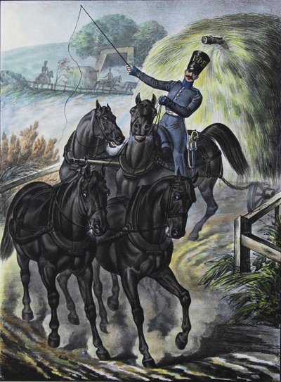 Soldat fra Guards Supply Train Brigade, 1829 av Lev Alexandrovich Belousov