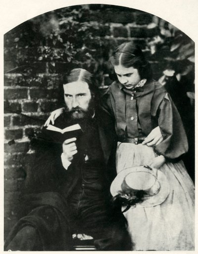 George Macdonald og hans datter Lilia Scott MacDonald, c1863, 1948. av Lewis Carroll