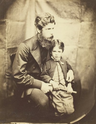 Pastor James Langton Clark og sønn Charles Robin, 1864. av Lewis Carroll