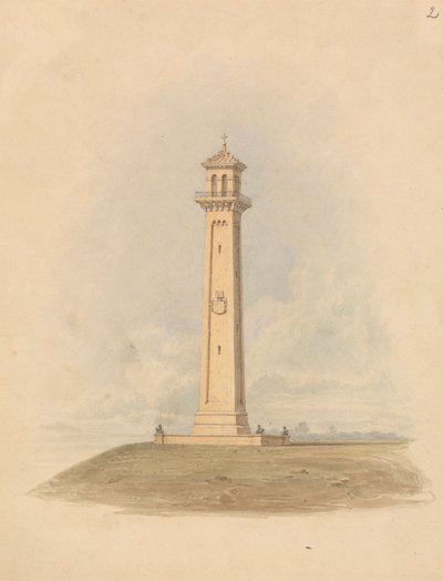 Design for et monument av Lewis Vulliamy