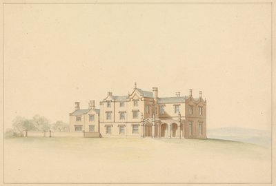 Design for en tudoresk villa av Lewis Vulliamy