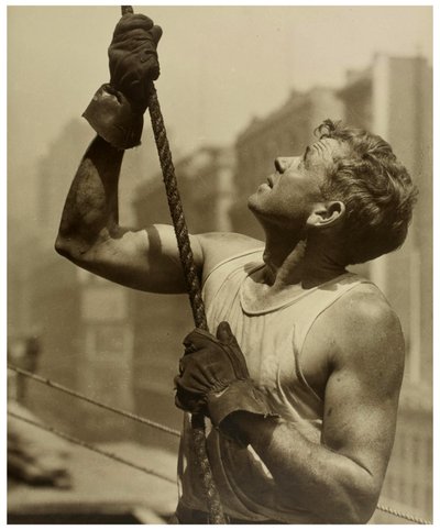 Byggearbeider Empire State Building, ca. 1930 av Lewis Wickes Hine