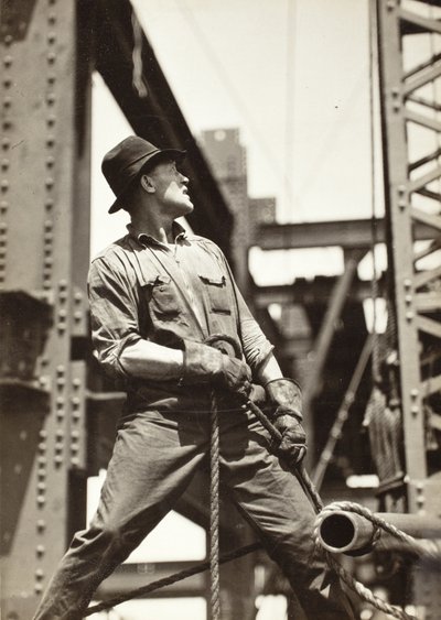 Kranfører på Empire State Building av Lewis Wickes Hine