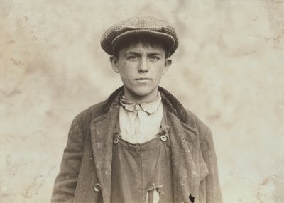 James Donovan - Irish Sweeper i Fall River Iron Works av Lewis Wickes Hine