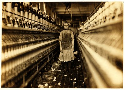 Spinner, Globe Cotton Mill, Augusta, Georgia, 1909 av Lewis Wickes Hine