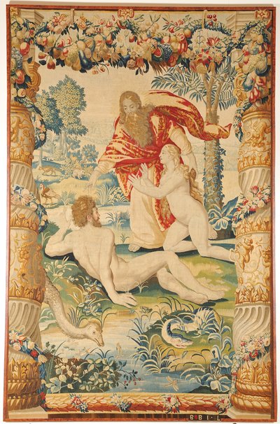 Adam og Eva-teppet, ca. 1650-1660 av Leyniers Workshop