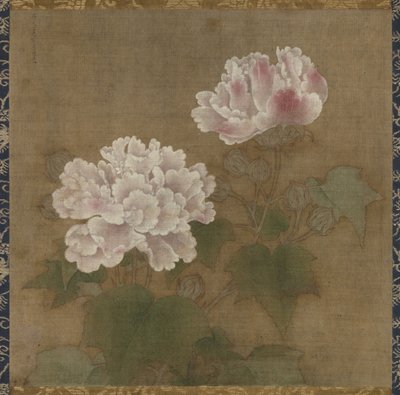 Røde hibiskuser Sett med to hengende ruller, 1197 av Li Di