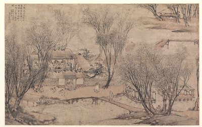 Nyttårsdag i en landsby ved Stone Lake, 1609. av Li Shida