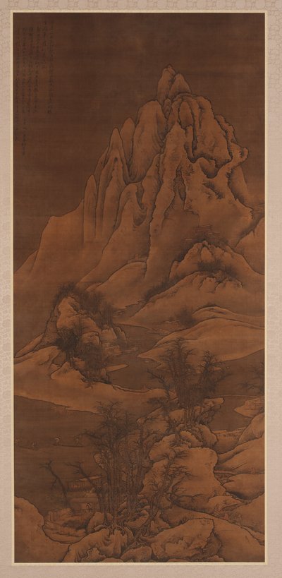 Snølandskap etter Guo Xi, Qing-dynastiet, 1702. av Li Yin