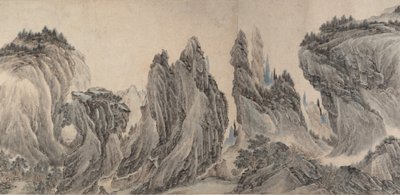 landskap etter dong yuan, jura N, MA yuan og X IA GUI, dato er definert som 1655. av Li Zai