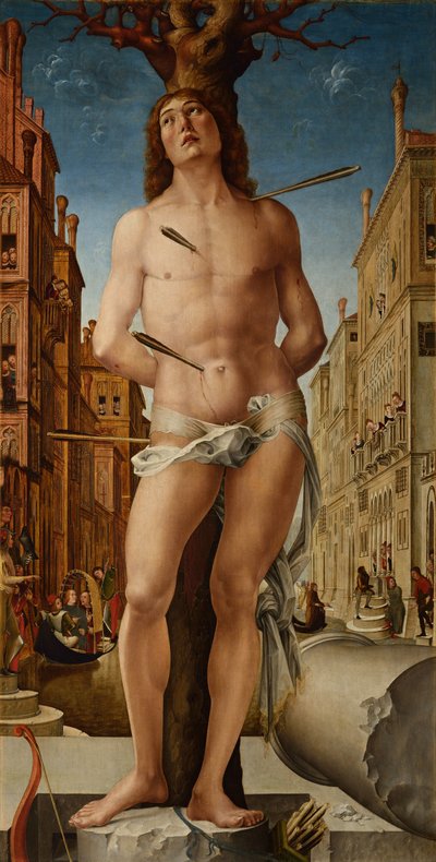Sankt Sebastian, 1495-c.1500 av Liberale