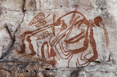 Aboriginal mytologi, Burrunngui, Arnhem Land (fjellmaleri) av Unbekannt Unbekannt