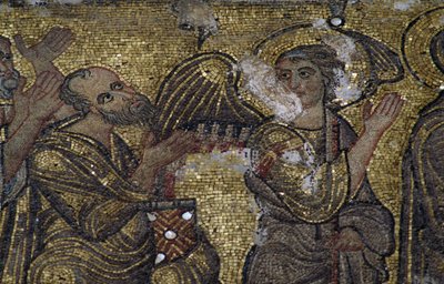 Angel, detalj av mosaikkene i Fødselsbasilikaen (Unescos verdensarvliste, 2012), Betlehem, Palestina av Unbekannt Unbekannt