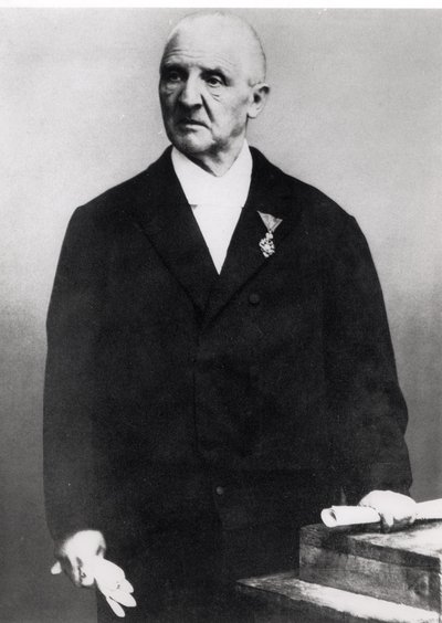 Anton Bruckner (1824-96) (s/hvitt-bilde) av Unbekannt Unbekannt
