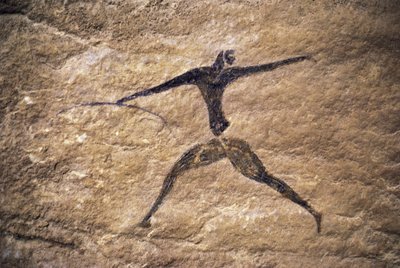 Bueskytter, hulemaleri, Tassili n'Ajjer (Unescos verdensarvliste av Unbekannt Unbekannt