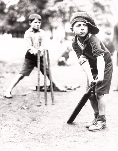 Gutter som spiller cricket av Unbekannt Unbekannt
