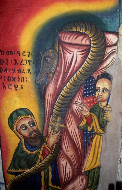 Fresco i Church of St Mary of Zion (1600-tallet), Aksum (Unescos verdensarvliste av Unbekannt Unbekannt