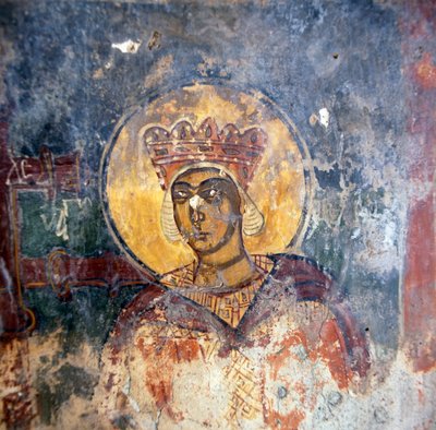 Fresco i den bysantinske kirken Agios Georgios av Unbekannt Unbekannt