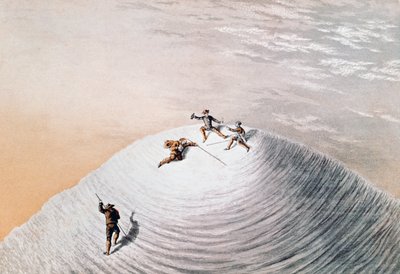 John MacGregor på toppen av Mont Blanc, illustrasjon fra Narrative of ascent to Mont Blanc, 21. september av Unbekannt Unbekannt
