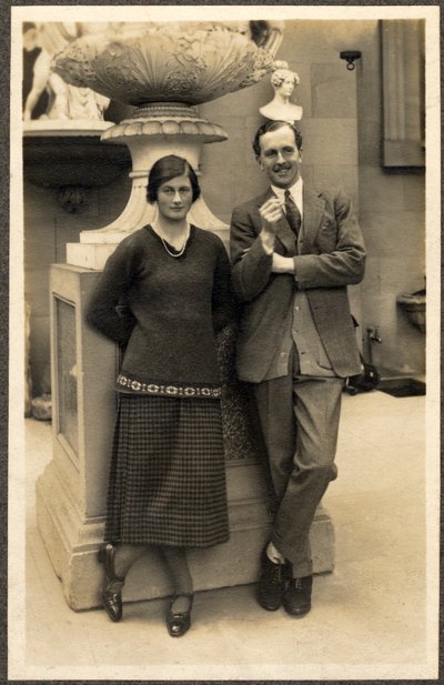 Lady Rachel Cavendish og Viscount Stuart av Findhorn (s/hv-bilde) av Unbekannt Unbekannt