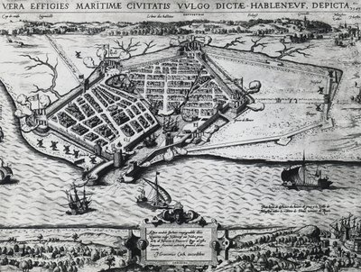Kart over Le Havre av Unbekannt Unbekannt