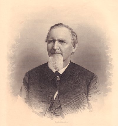 Portrett av den amerikanske metodistpresten John L Smith, gravering av FE Jones, rundt 1870 av Unbekannt Unbekannt