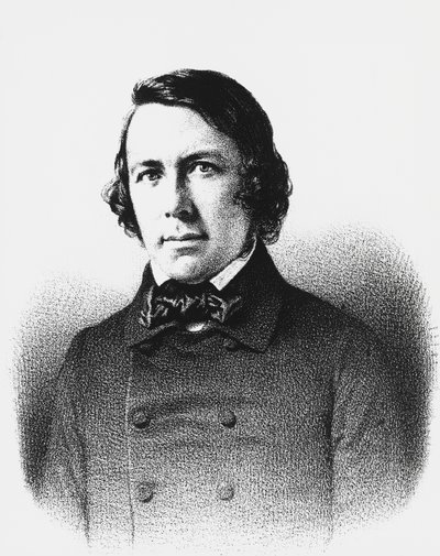 Portrett av Charles Forbes de Montalembert (1810-1870), fransk politiker, journalist og filosof, gravering av Unbekannt Unbekannt