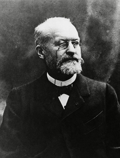 Portrett av Charles Louis Alphonse Laveran (1845-1922), fransk medisinsk bakteriolog, Nobelprisen i medisin i 1907, bilde av Eugene Pirou (1841-1909) av Unbekannt Unbekannt