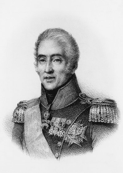 Portrett av Charles X (1757-1836), konge av Frankrike og Navarra fra 1824 til 1830, gravering av Unbekannt Unbekannt