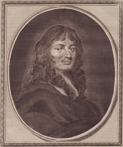 Portrett av den engelske politikeren Sir William Temple (1628-1699), kobberstikk av John Goldar (1729-1795) fra maleri av P Lely av Unbekannt Unbekannt