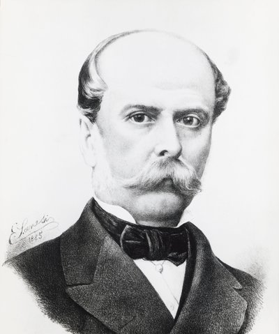 Portrett av Filippo Pacini (1812-1883), italiensk anatom og patolog av Unbekannt Unbekannt
