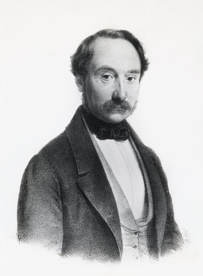 Portrett av Francesco Rizzoli (1809-1880), italiensk politiker, lege og kirurg, gravering av Unbekannt Unbekannt