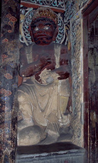 Skulptur fra Yungang-klosteret, nær Datong. Kina. av Unbekannt Unbekannt