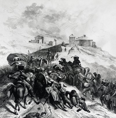 Den franske hæren krysser Sierra de Guadarrama, 22.-24. desember av Unbekannt Unbekannt