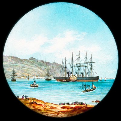 The Great Eastern dampskip, magisk lanterne lysbilde av Unbekannt Unbekannt