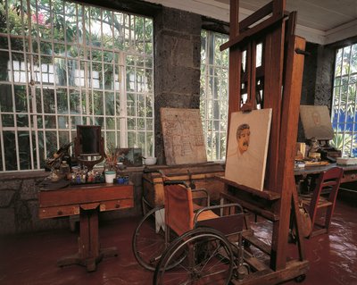Studiet av Frida Kahlo (bilde) av Unbekannt Unbekannt