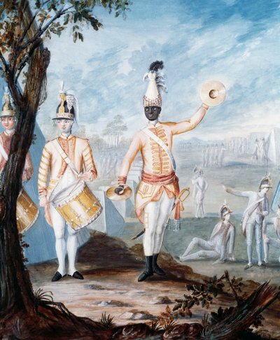 Uniformer av det franske infanteriet under den amerikanske revolusjonskrigen, gouache av Nicolas Hoffmann, USA av Unbekannt Unbekannt