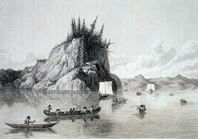 Expedition Crossing Lake Prosperous, 30. mai av Lieutenant (after) Hood