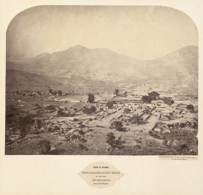 Utsikt i Mysore: Bhoganarasimhaswamis-tempelet, i fortet, Devarayadroog..., 1862-1865. av Lieutenant Colonel Henry Dixon