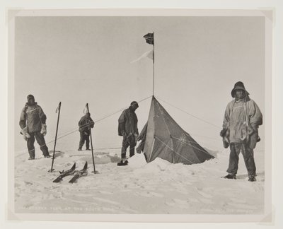 Amundsens Zelt am Südpol von Lieutenant Henry Robertson  Bowers