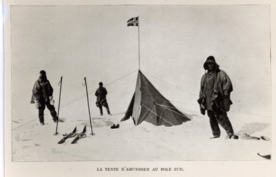 Telt etterlatt på Sydpolen av Roald Amundsen (1872-1928) i 1911, 1912 av Lieutenant Henry Robertson Bowers