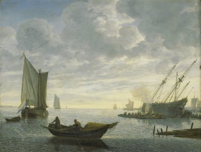 Fukting av et fartøy av Lieve Pietersz. Verschuier