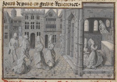 Mirakel av den utro kvinnens omvendelse av Lieven van Lathem