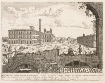 S. Giovanni in Laterano fra "View of the Places of the City of Rome Insign[ium]" av Lievin Cruyl