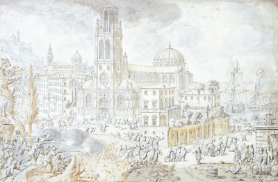Utsikt over Firenze av Lievin Cruyl