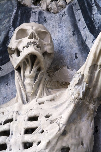 Flayed, eller The Skjelette, detalj av Ligier Richier